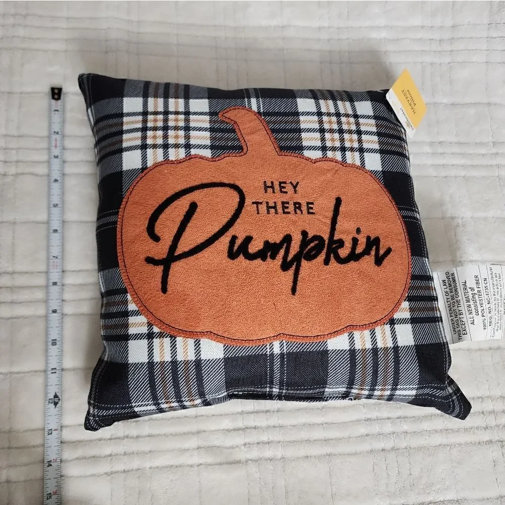 Fall/harvest pumpkin decorative pillows set of 4
